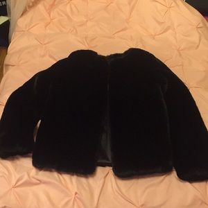 Black Faux Fur Coat Forever 21
